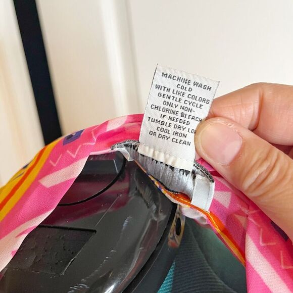 Carmen Marc Valvo Sheer See Thru Lightweight Kimono Paisley Boho Colorful Blouse - Picture 11 of 11